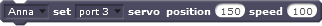block servo position