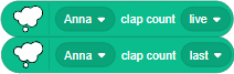 block get clap count