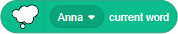 block get current word