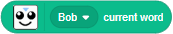 block get current word