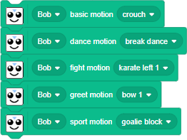 block motions