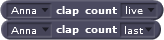 block get clap count