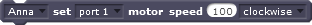 block motor speed