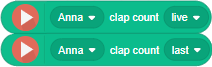block get clap count
