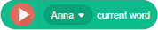 block get current word